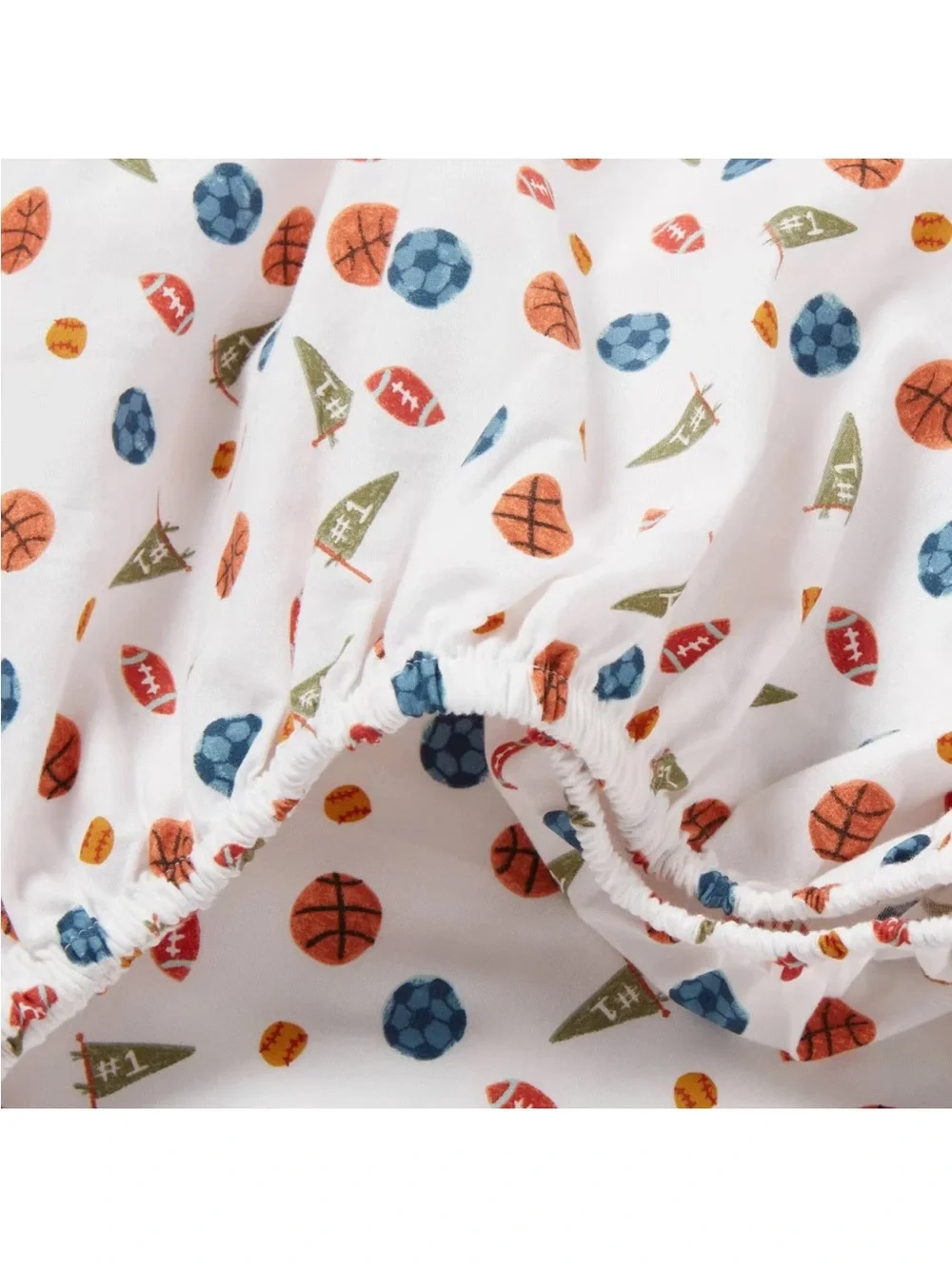TWIN  Sports ~ 3Pc Sheet Set Sports Balls ~ Deep Fitted Breathable, 100% Cotton